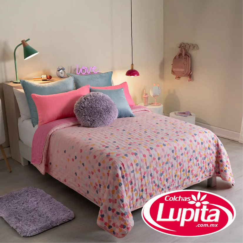 EDREDON NOVO MAT CORAZONES (Vianney 23)