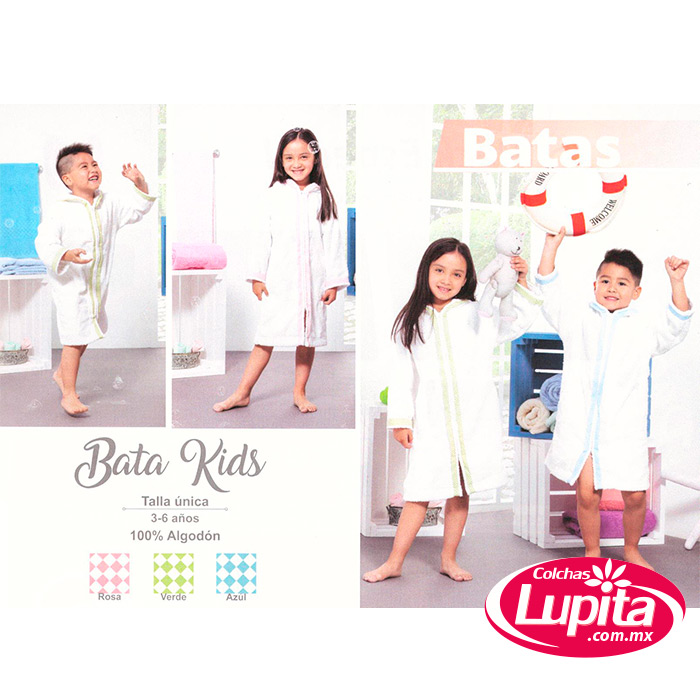 BATA DE BAÑO KIDS  AZUL (Primavera-Competition)
