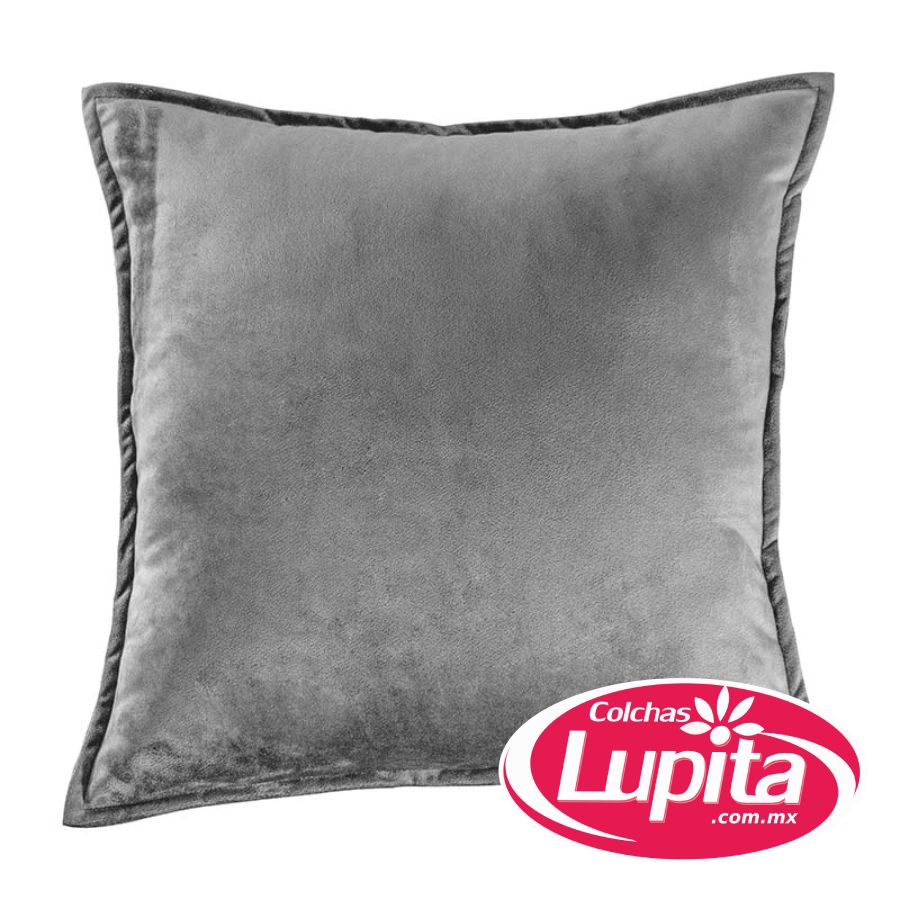 FUNDA DE COJIN VELVET GRIS (Vianney 24)