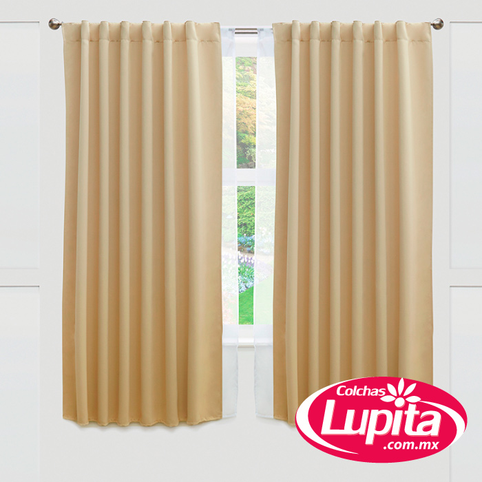 CORTINAS BLACKOUT CORTA CATANIA BEIGE (Vianney 23)