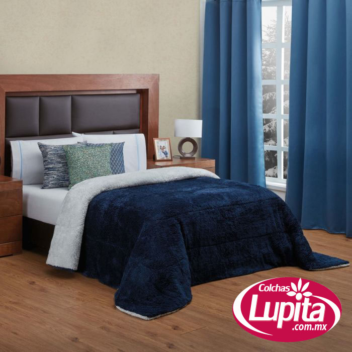 COBERTOR BICOLOR MARINO MATRIMONIAL (Elefantito 25)