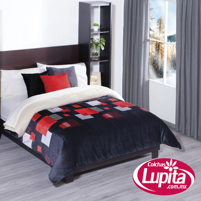 COBERTOR BORREGA MONDRIAN KING SIZE (Elefantito)