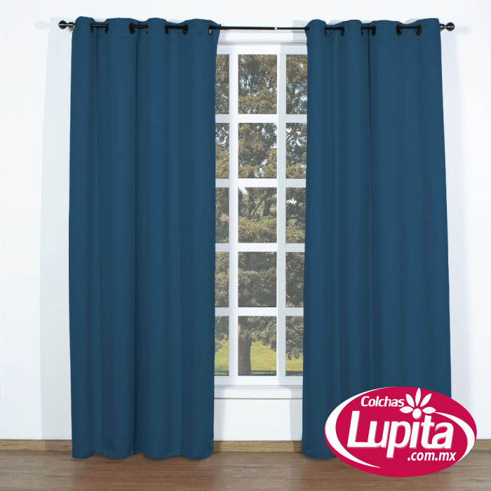 SET DE CORTINAS BLACKOUT AZUL  (Elefantito 25)
