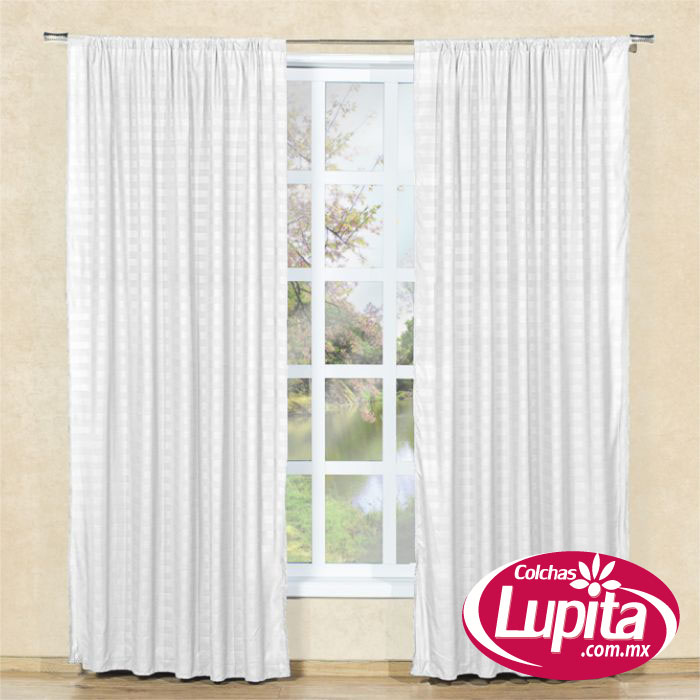 SET DE CORTINAS SOFT BLANCO  (Elefantito 25)