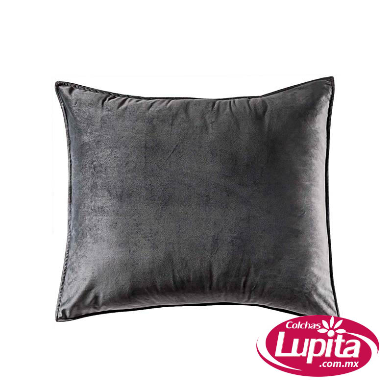 FUNDA DE ALMOHADA STD VELVET GRIS (Vianney 24)