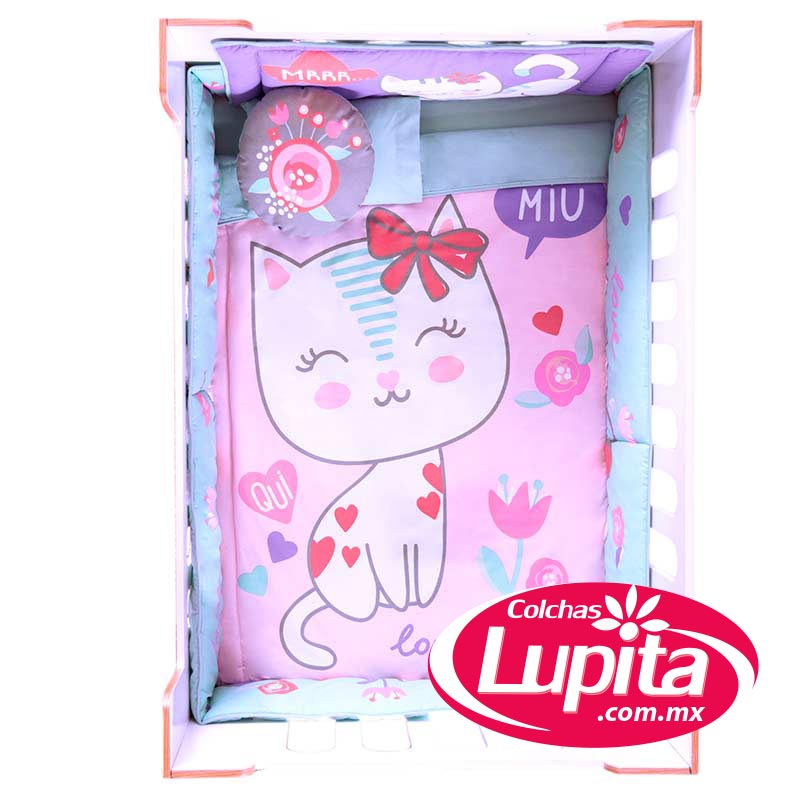 EDREDON CAMA CUNA CORRAL BABY CAT (Vianney Bebé)