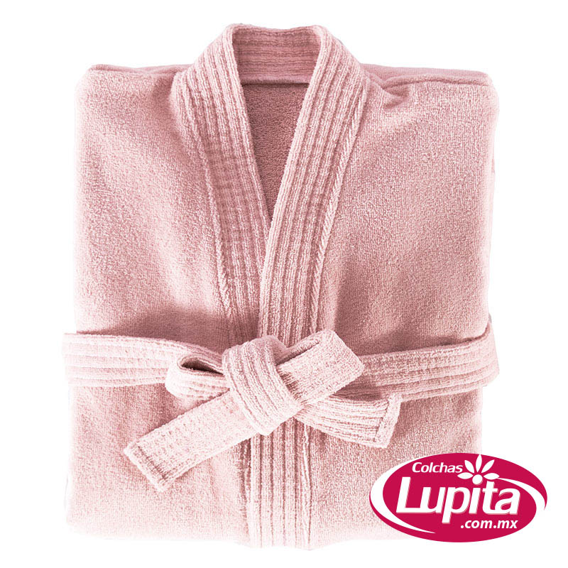 BATA DE BAÑO UNI SOFT ROSA MATURA (Vianney Hogar)