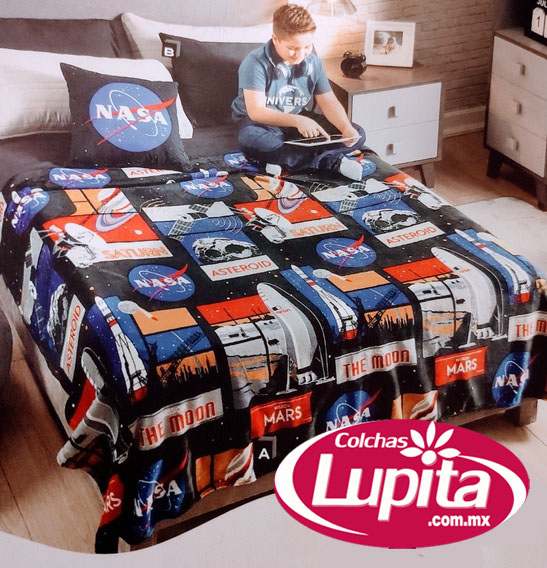COBERTOR LIGERO MAT/IND NASA SPACE (Vianney)