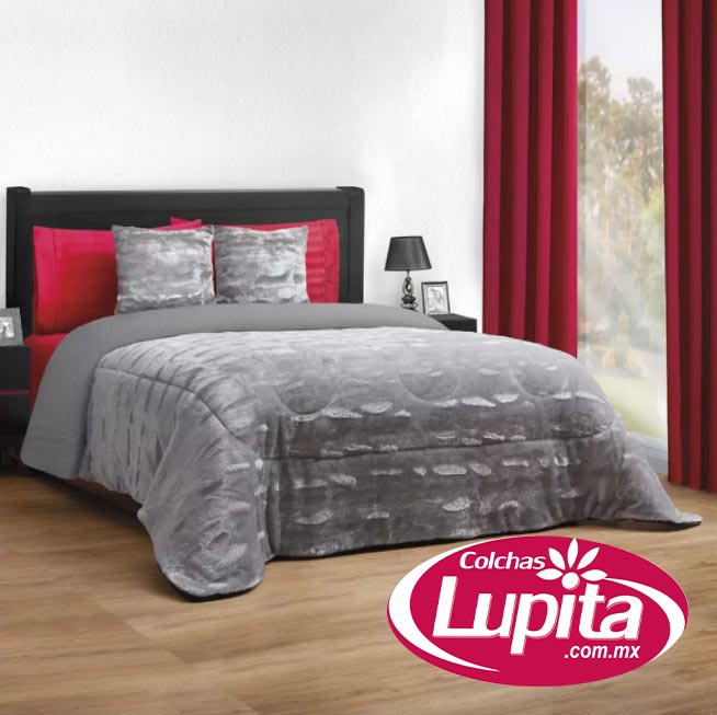 EDREDON MINK PLATINO MATRIMONIAL (Elefantito 25)