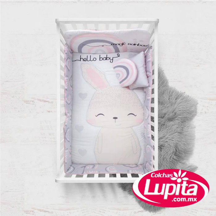 SET DE EDREDON CUNA HELLO BABY (Chiquimundo 23)