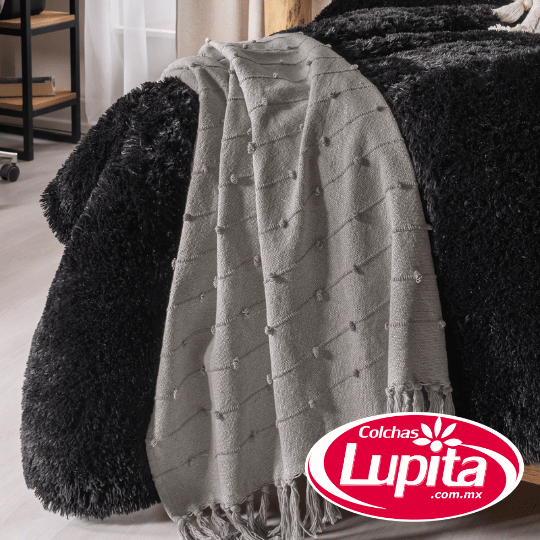 MUMBAI GRIS NEUTRAL FRAZADA (Vianney 24)