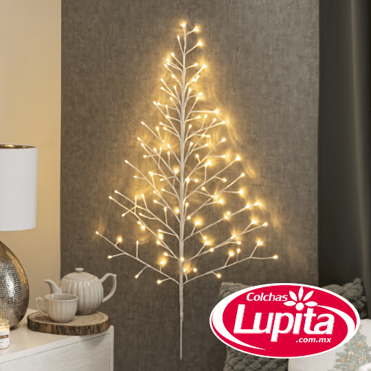 ADORNO NAVIDEÑO ARBOL BLANCO LED (Vianney 24)