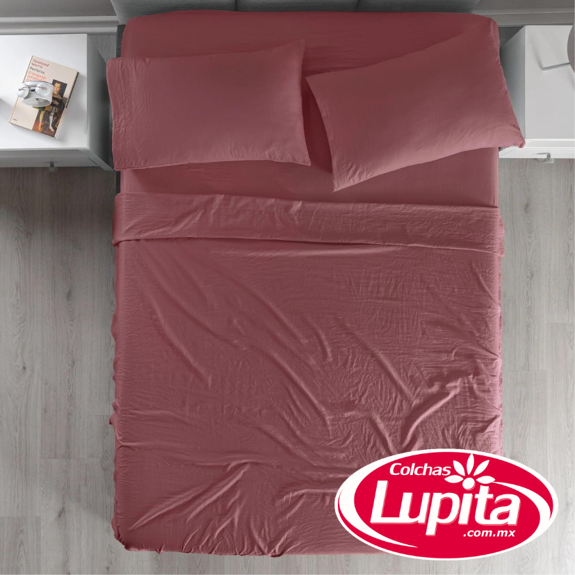 SABANAS VIASOFT WASHED QS BLUSH (Vianney 24)