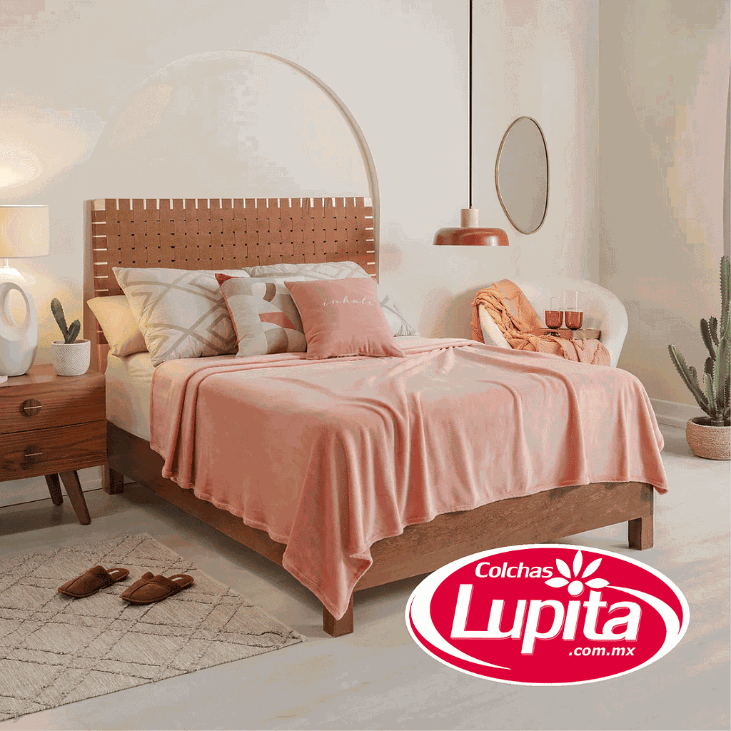 COBERTOR LIGERO FRAZADA TERRACOTA (Vianney 24)