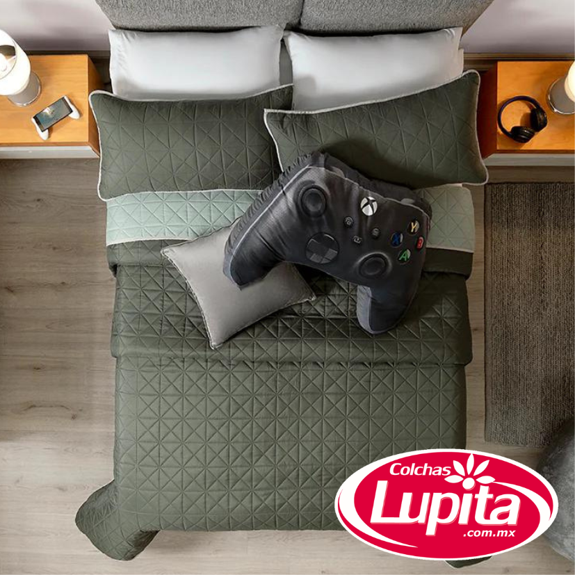 EDREDON NOVO QS/MAT XL OLIVO (Vianney 24)