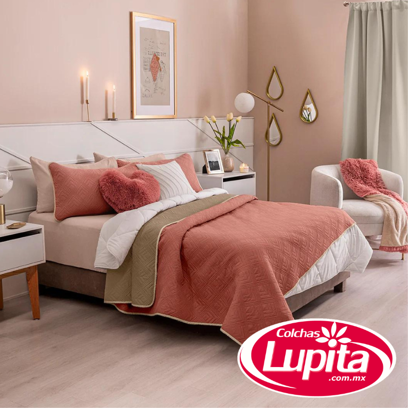 EDREDON NOVO QS/MAT XL DEEP ROSE (Vianney 24)